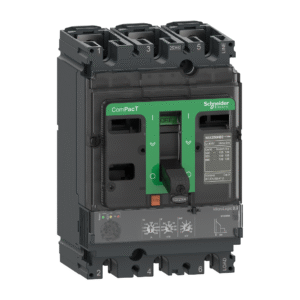 قاطع تيار ثلاثي ComPacT NSX250H، قدرة فصل 70kA عند 415VAC، تيار 160A، مزوّد بوحدة MicroLogic 2.2