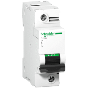 قاطع الدائرة المصغر (MCB) Acti9 C120N 1P 80A منحنى C 10000A (IEC/EN 60898-1) 10kA (IEC/EN 60947-2)