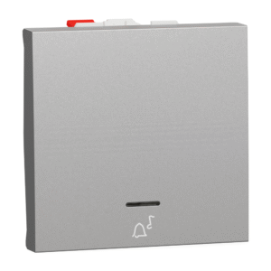 زر ضغط جديد unica + لا يوجد زر ضغط 10 أمبير وحدتان أطراف بدون براغي مطلية ip4x ألومنيوم