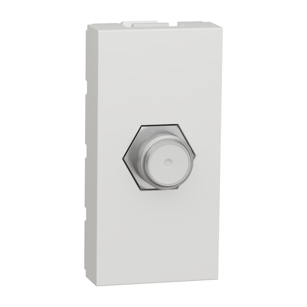 مقبس تلفزيون، يونيكا، موديول واحد، نوع f، محوري (coaxial)، ip2xc، أبيض مقبس تلفزيون، يونيكا، موديول واحد، نوع f، محوري (coaxial)، ip2xc، أبيض