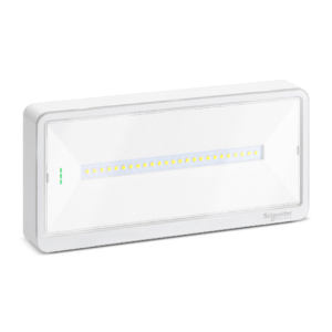 مصباح طوارئ، Exiway Light، قياسي، مدة قابلة للتحديد، 110 لومن، IP42، أبيض