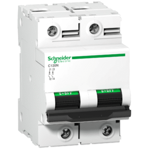 قاطع الدائرة المصغر (MCB) Acti9 C120N 2P 100A منحنى C 10000A (IEC/EN 60898-1) 10kA (IEC/EN 60947-2)