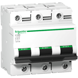 قاطع الدائرة المصغر (MCB)، Acti9 C120N، 3P، 125A، منحنى C، 10000A (IEC/EN 60898-1)، 10kA (IEC/EN 60947-2)