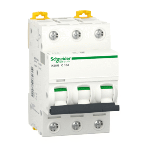 قاطع الدائرة المصغر (mcb) acti9 ik60n 3p 16a منحنى c 6000a (iec/en 60898 1)
